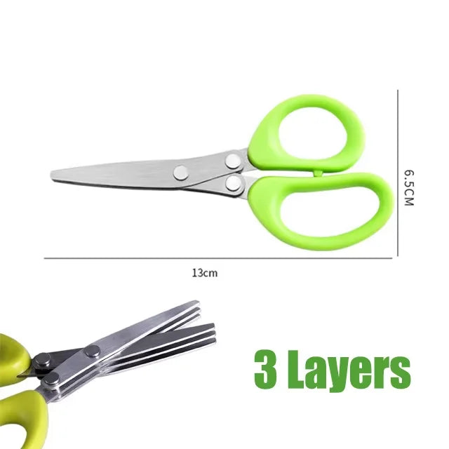 5-Blade Scissors for Herbs & Onion