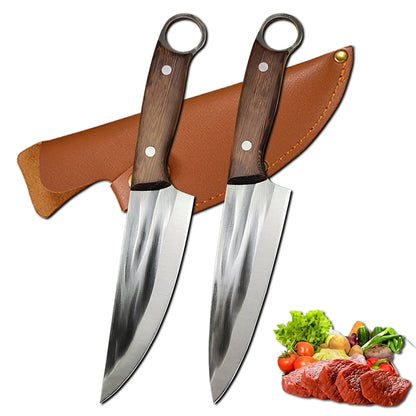 Ultra-Sharp Boning Knife – Heavy Duty Butcher Cleaver for Meat, BBQ, and Fishing