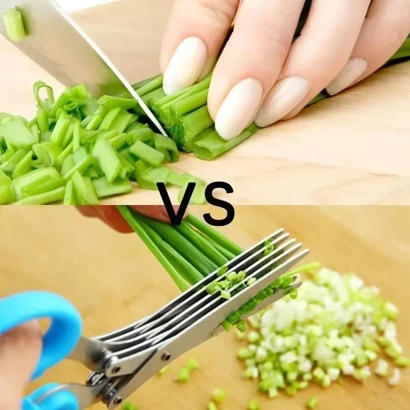5-Blade Scissors for Herbs & Onion