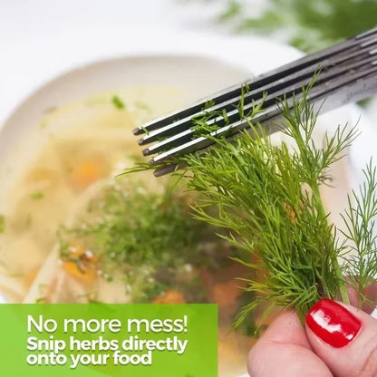5-Blade Scissors for Herbs & Onion