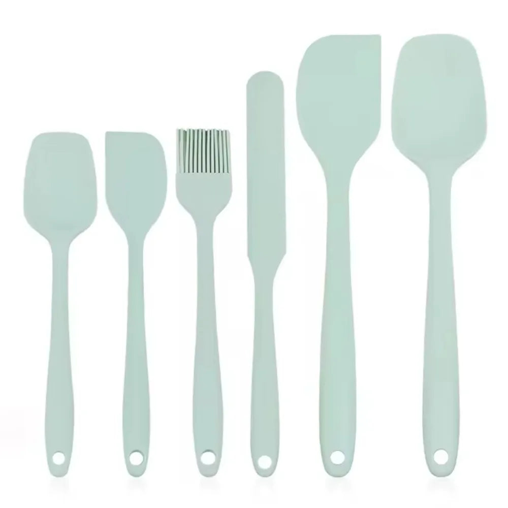 Premium Silicone Spatula Set of 6 – Non-Stick, Heat-Resistant Cooking & Baking Utensils