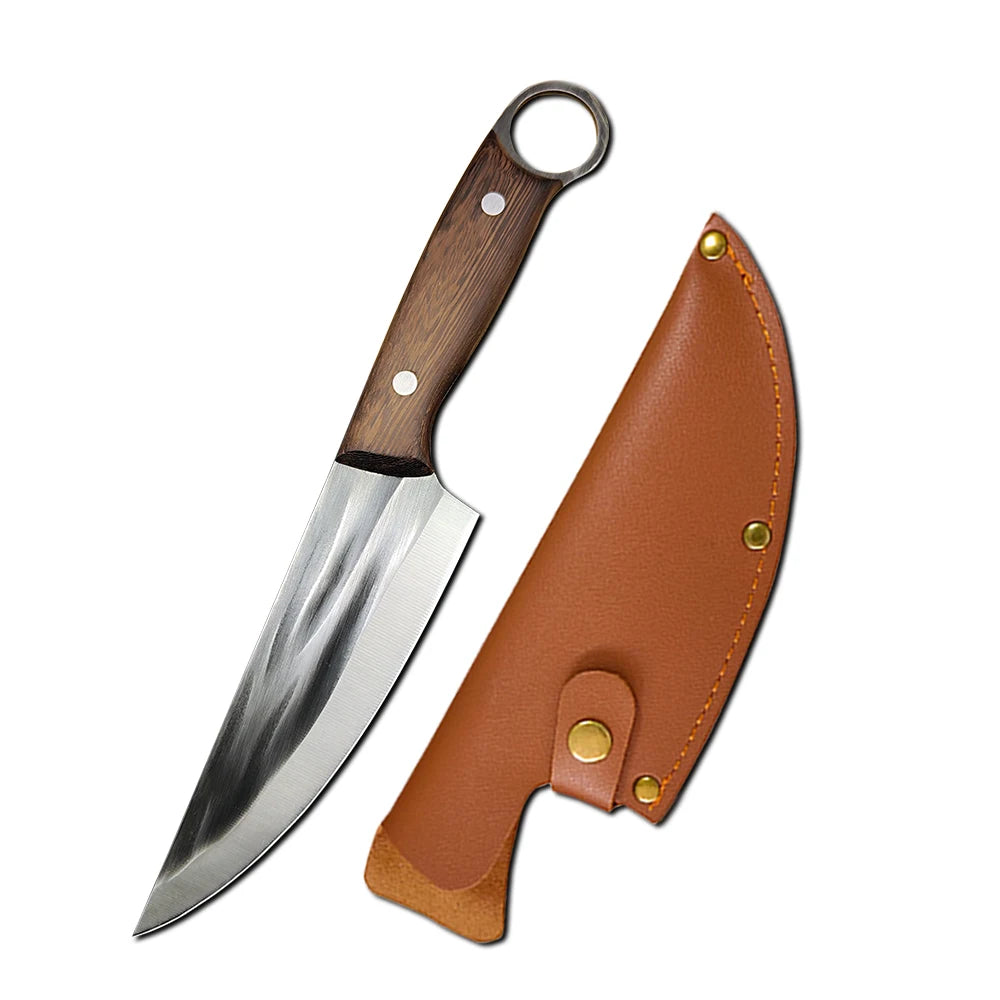 Ultra-Sharp Boning Knife – Heavy Duty Butcher Cleaver for Meat, BBQ, and Fishing