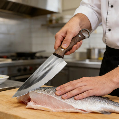 Ultra-Sharp Boning Knife – Heavy Duty Butcher Cleaver for Meat, BBQ, and Fishing