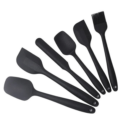 Premium Silicone Spatula Set of 6 – Non-Stick, Heat-Resistant Cooking & Baking Utensils