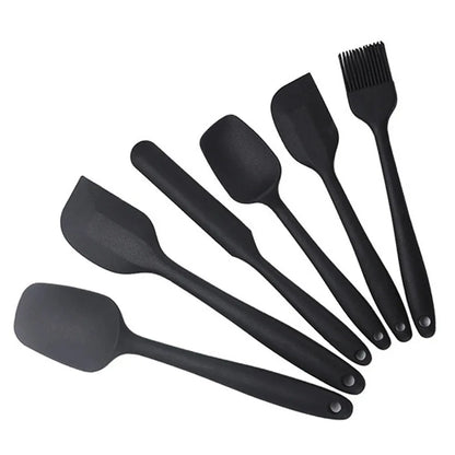 Premium Silicone Spatula Set of 6 – Non-Stick, Heat-Resistant Cooking & Baking Utensils