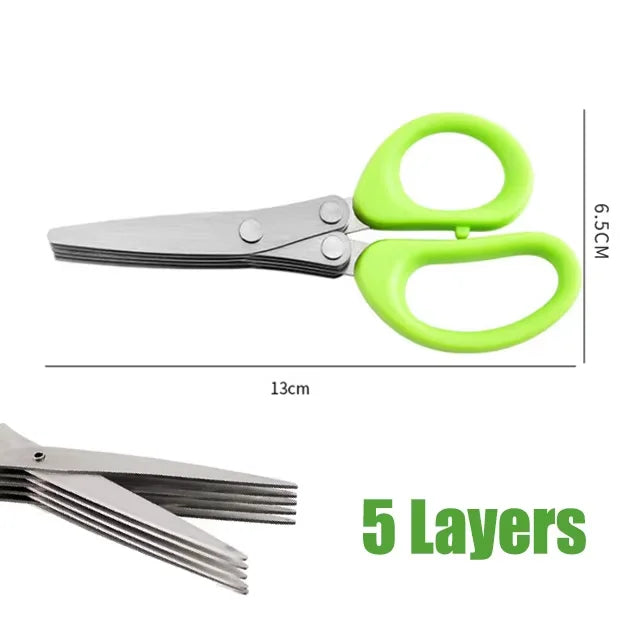 5-Blade Scissors for Herbs & Onion