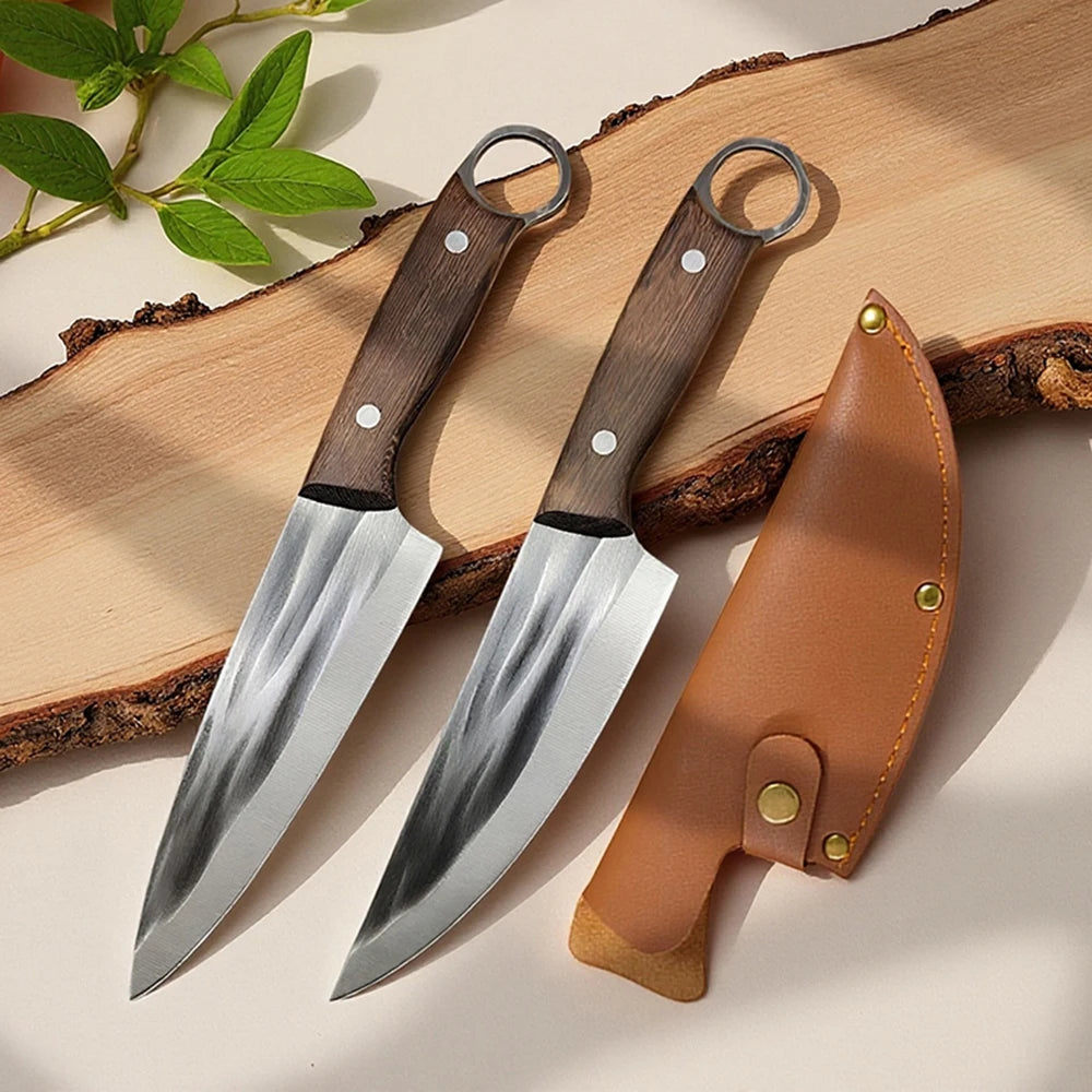 Ultra-Sharp Boning Knife – Heavy Duty Butcher Cleaver for Meat, BBQ, and Fishing
