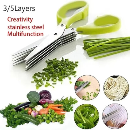 5-Blade Scissors for Herbs & Onion