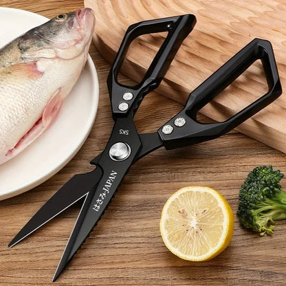Premium Kitchen Shears – Heavy Duty Multi-Purpose Scissors for Meat, Poultry, Herbs & Seafood, Stainless Steel with Bottle Opener & Nut Cracker