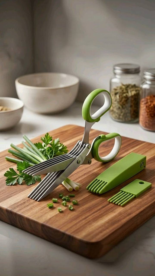 5 blade herb scissors for cutting herbs