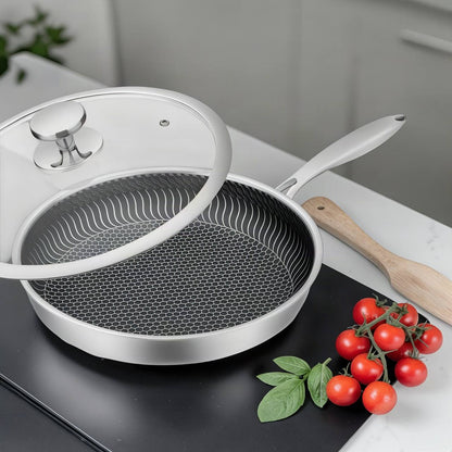 stainless steel fry pan for everyday cooking